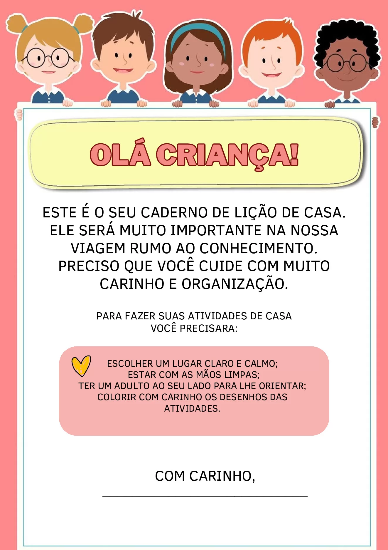 Importância da agenda escolar para crianças — p7 | Ensino Já atividades para educação infantil (ensinoja.com)