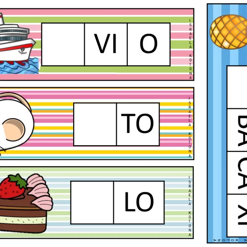 Atividades de Alfabetização: Aprendendo com Palavras 1