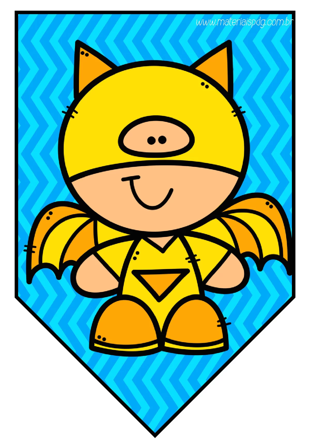 Modelos de bandeirola Dia das Crianças para imprimir — p1 | Ensino Já atividades para educação infantil (ensinoja.com)