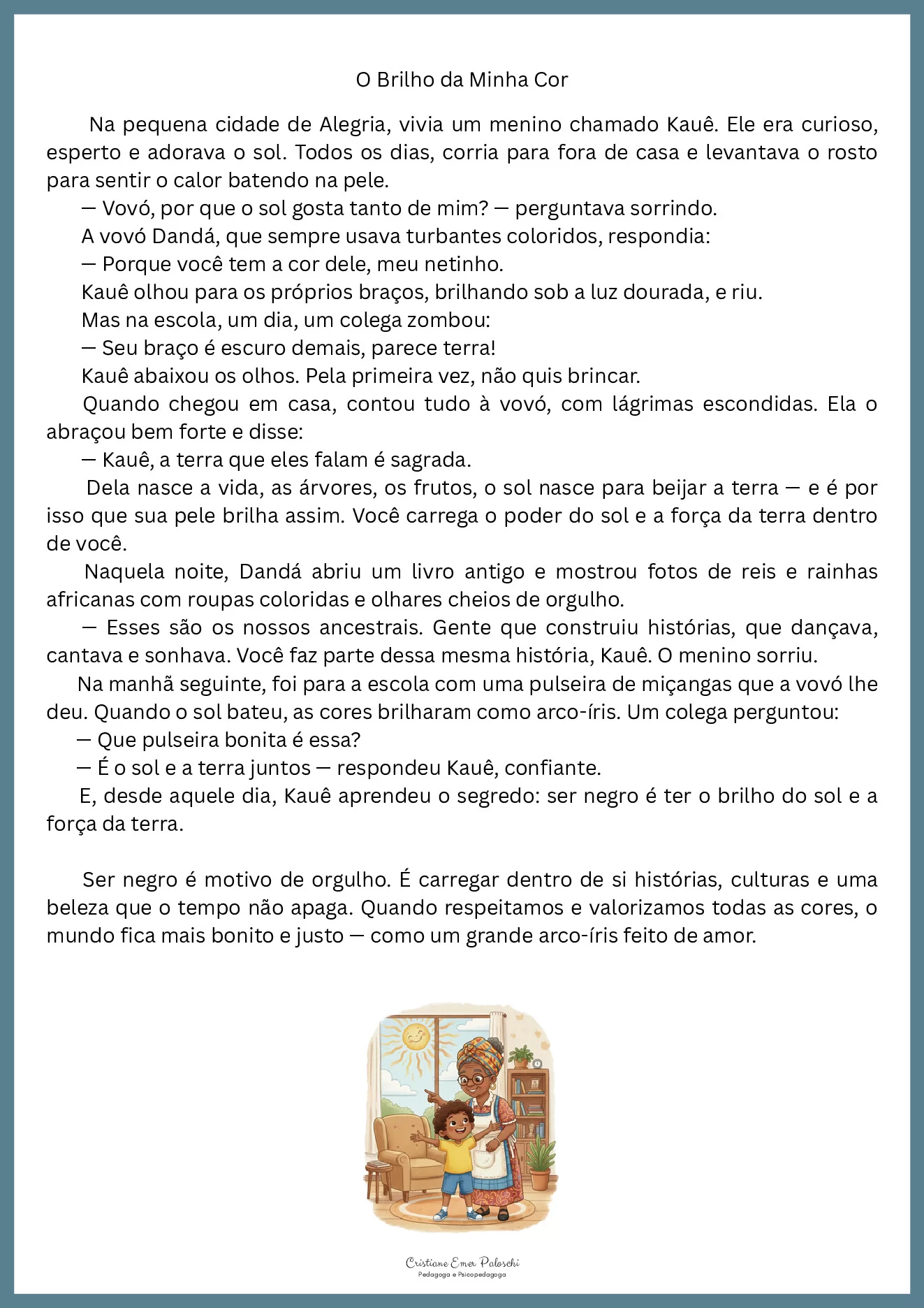 O brilho da minha cor: história e atividades — p2 | Ensino Já atividades para educação infantil (ensinoja.com)