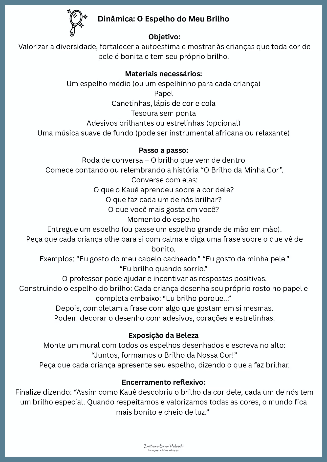 O brilho da minha cor: história e atividades — p13 | Ensino Já atividades para educação infantil (ensinoja.com)
