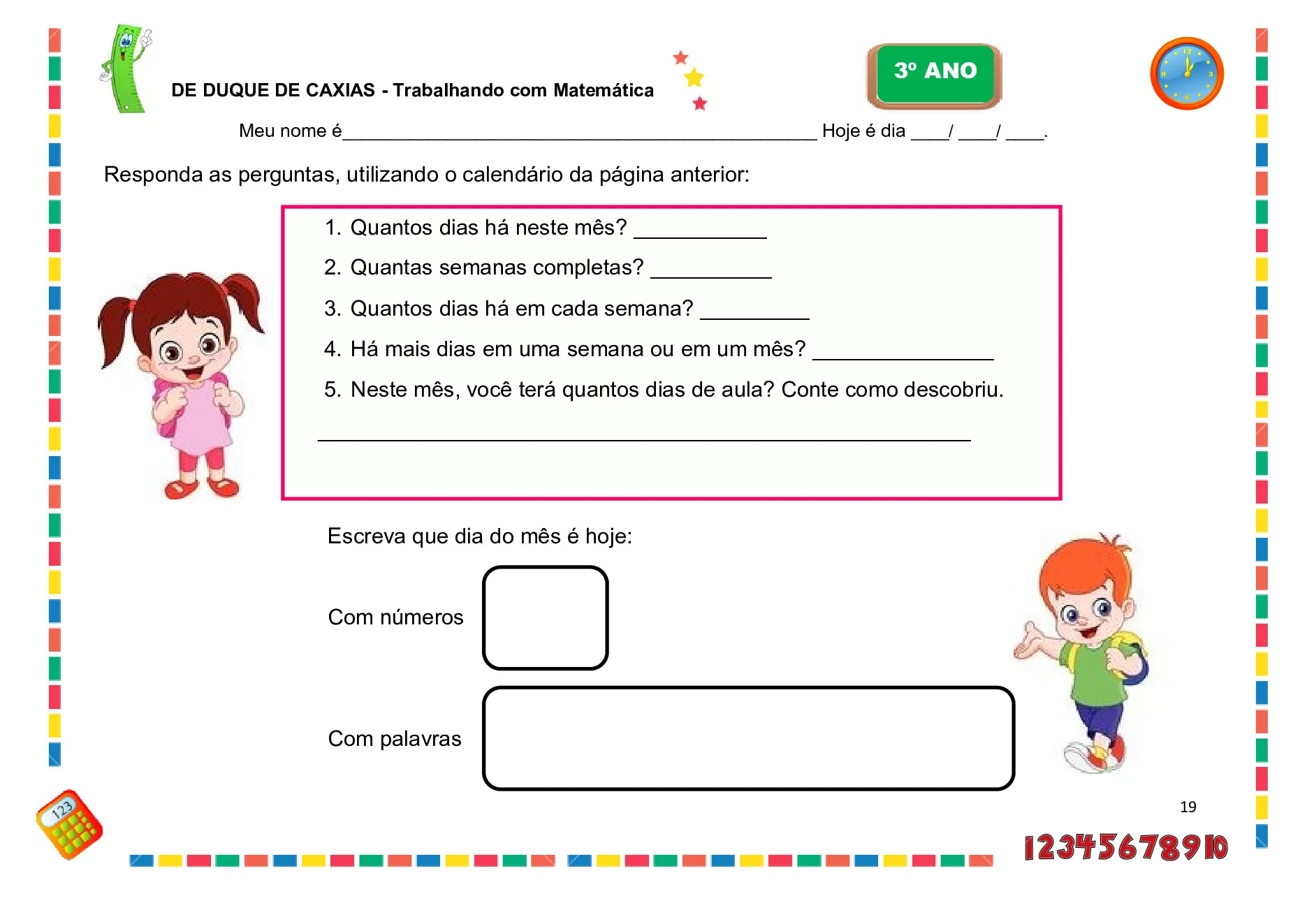 Planos de aulas BNCC para 3º ano de Matemática — p3 | Ensino Já atividades para educação infantil (ensinoja.com)