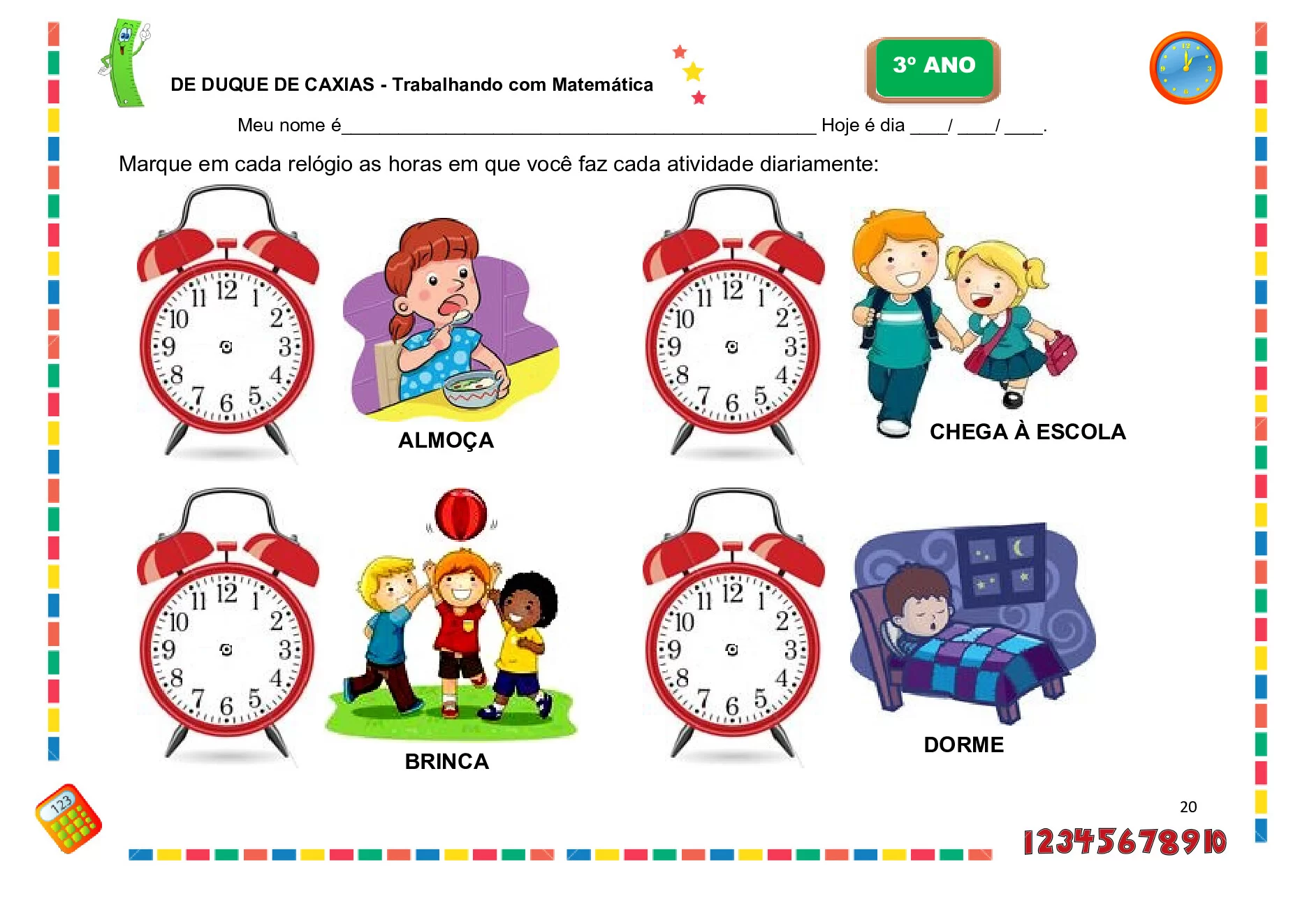 Planos de aulas BNCC para 3º ano de Matemática — p4 | Ensino Já atividades para educação infantil (ensinoja.com)