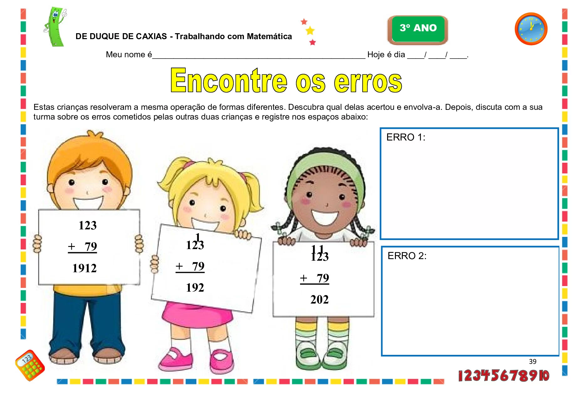 Planos de aulas BNCC para 3º ano de Matemática — p23 | Ensino Já atividades para educação infantil (ensinoja.com)