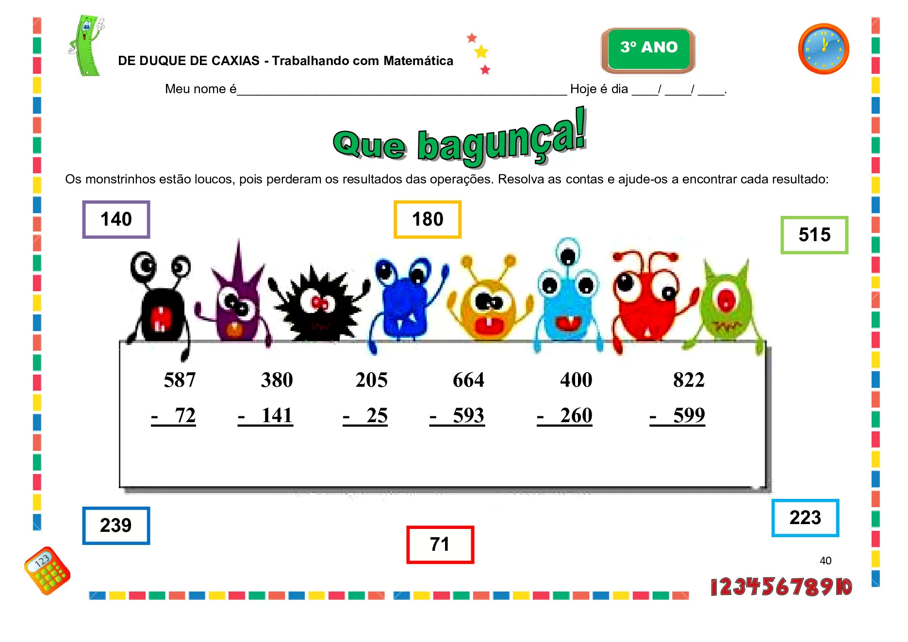 Planos de aulas BNCC para 3º ano de Matemática — p24 | Ensino Já atividades para educação infantil (ensinoja.com)