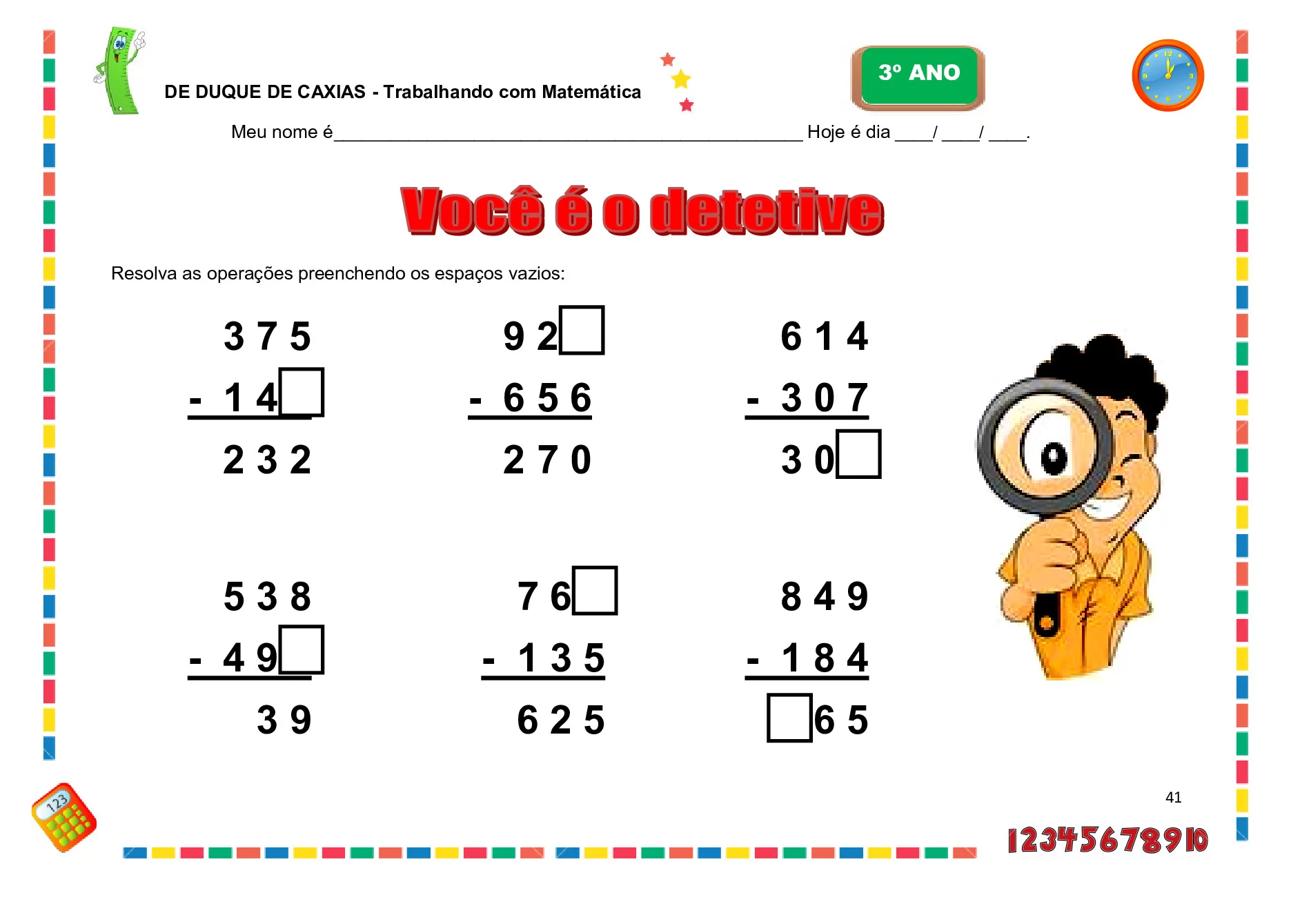 Planos de aulas BNCC para 3º ano de Matemática — p25 | Ensino Já atividades para educação infantil (ensinoja.com)