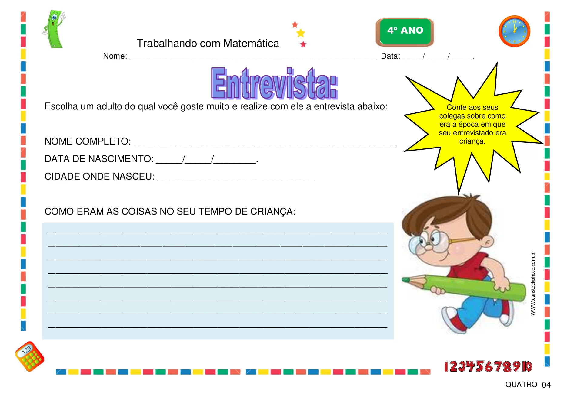 Planos de aulas BNCC para o 4º ano de Matemática — p4 | Ensino Já atividades para educação infantil (ensinoja.com)