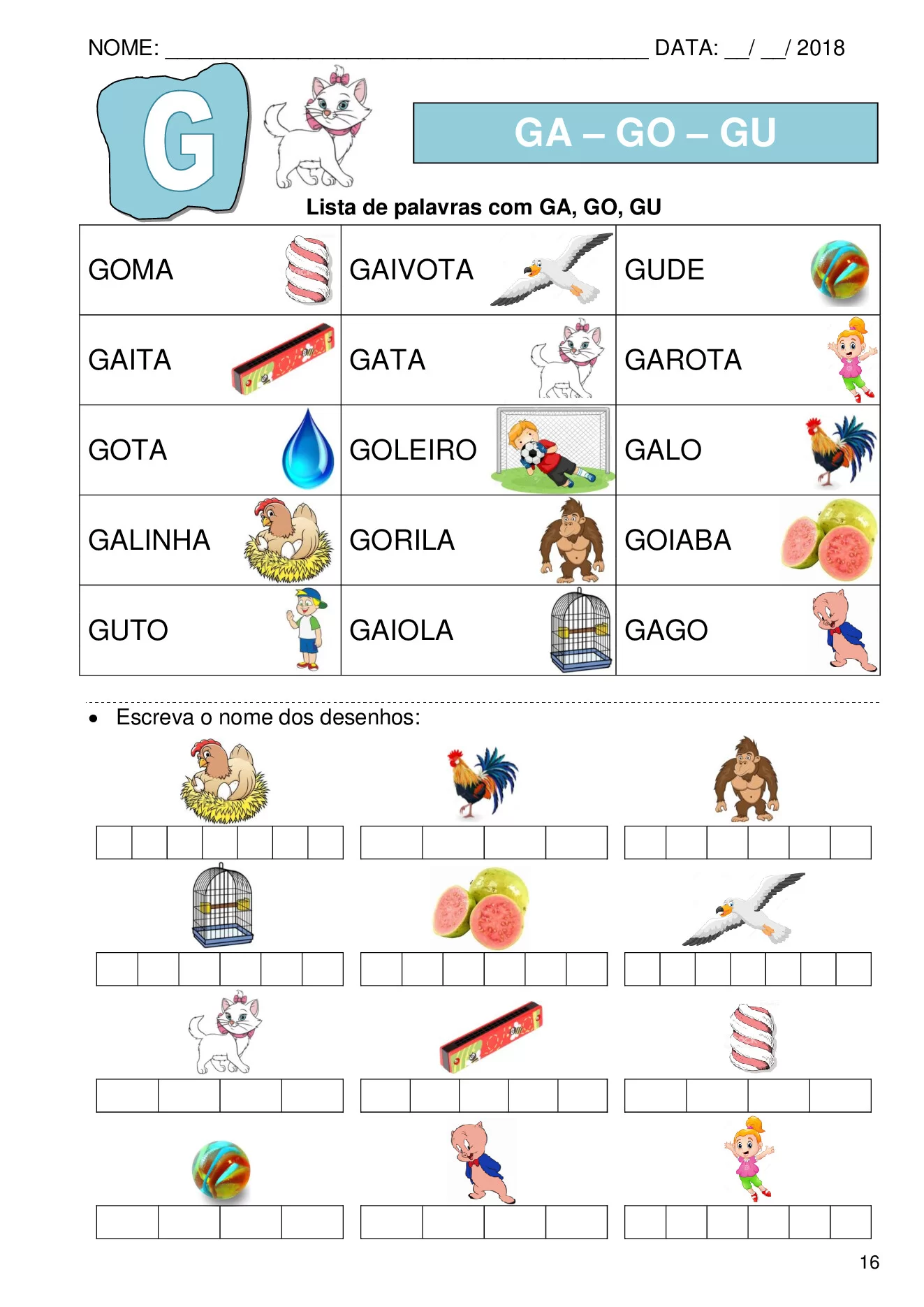 Atividades de alfabetização com sílabas simples para imprimir — p16 | Ensino Já atividades para educação infantil (ensinoja.com)