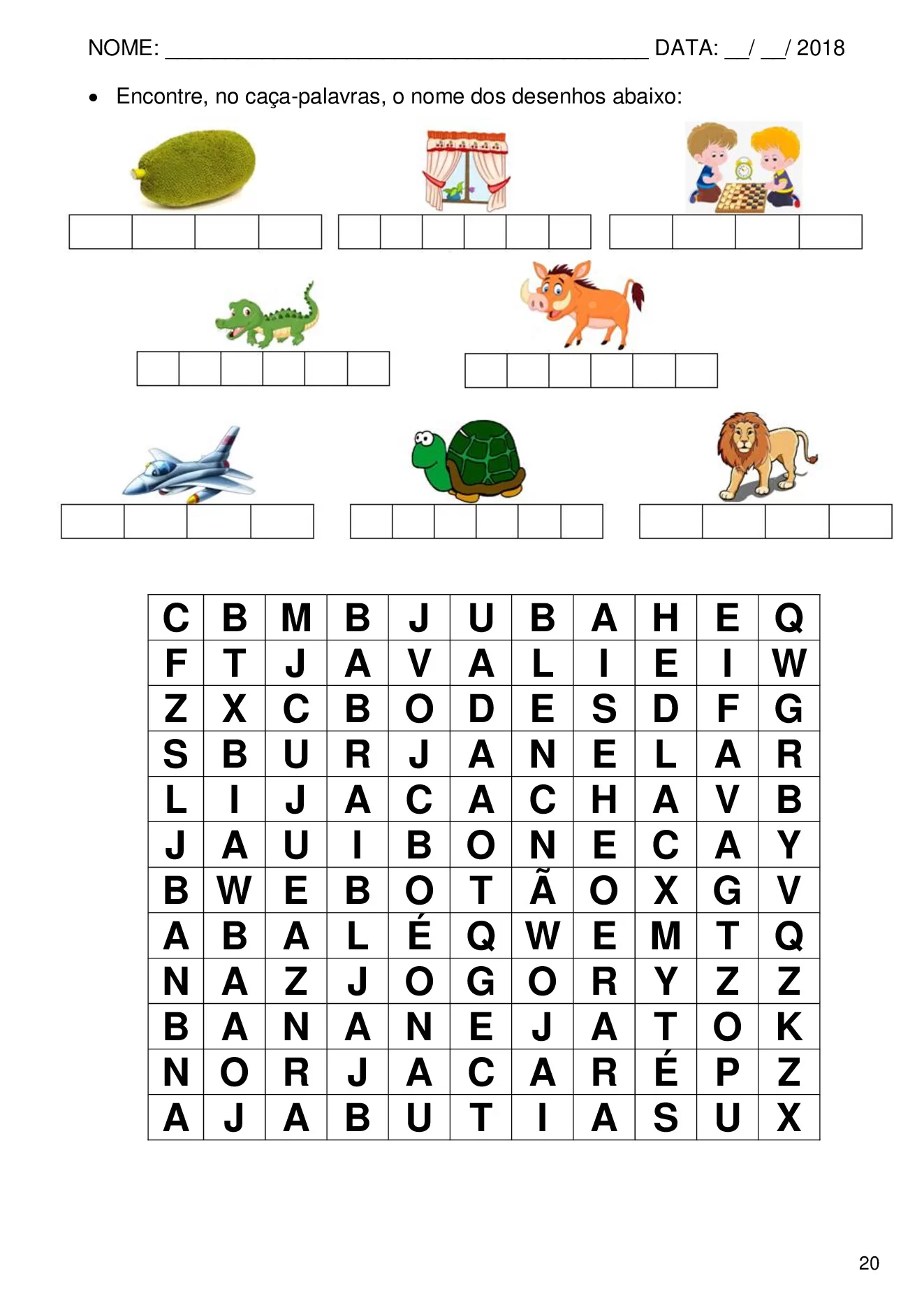 Atividades de alfabetização com sílabas simples para imprimir — p20 | Ensino Já atividades para educação infantil (ensinoja.com)