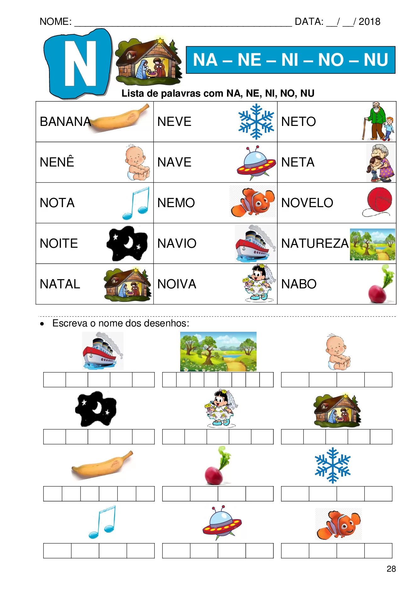 Atividades de alfabetização com sílabas simples para imprimir — p28 | Ensino Já atividades para educação infantil (ensinoja.com)