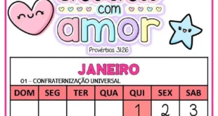 Calendário 2026 com frases bíblicas para imprimir PDF — p1 | Ensino Já atividades para educação infantil (ensinoja.com)