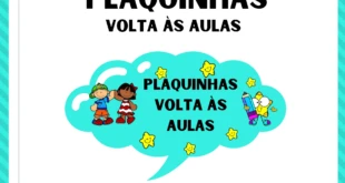 Plaquinhas de volta às aulas para educação infantil — p1 | Ensino Já atividades para educação infantil (ensinoja.com)